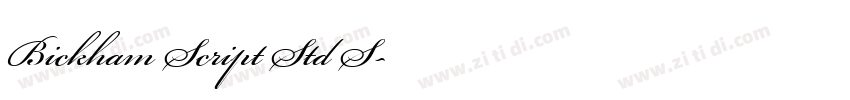 Bickham Script Std S字体转换